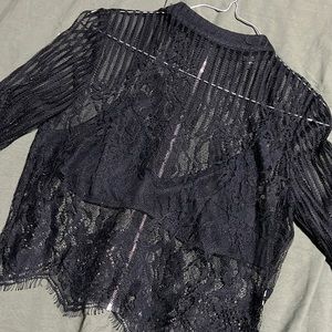 Black Night Out Mesh Top